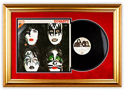 SOOBSOO Schallplatten Rahmen - Velvet-2 - LP-Cover und Vinyl Bilderrahmen mit Doppel-Passepartout für 1er-, 2er und 3er LPs