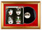 SOOBSOO Schallplatten Rahmen - Velvet-2 - LP-Cover und Vinyl Bilderrahmen mit Doppel-Passepartout für 1er-, 2er und 3er LPs