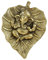 Charmy Crafts Metall Ganesha auf Blatt, Wandbehang Artikel für Wanddekoration, Hochzeitsgeschenke, am besten für Einweihungsfeiern, Raumdekoration (Gold)