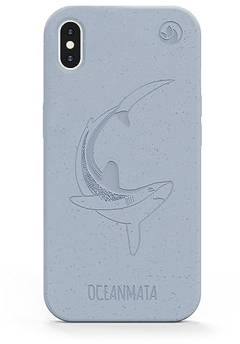 Oceanmata - iPhone XR Hülle - Cover iPhone XR - Biologische Apple iPhone Hülle Ozean Plastik (Sharkgrey)