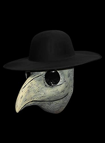 Seuchenvogel Maske des Grauens aus Latex - Erwachsenen Horror Kostüm Vollmaske - ideal auch für Karneval, Motto- & Grusel-Party