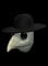 Seuchenvogel Maske des Grauens aus Latex - Erwachsenen Horror Kostüm Vollmaske - ideal auch für Karneval, Motto- & Grusel-Party
