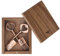 leizhan 32GB Metal USB 2.0 Sticks USB Flash Laufwerk mit Holzbox,Schlüssel Liebe Schlüsselanhänger USB Thumb Drive Memory Stick U Disk Einzigartiges Hochzeitsgeschenk Pen Drive (2 PCS mit Holzkiste)