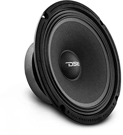DS18 1 PRO-84XA Medium Bass Speaker, 10th Anniversary Edition, 20 cm, 200 mm, 8 Inch, 275 Watt RMS 550 Watt Max, 4 Ohm, 97.8 dB, Doors, Pack of 1