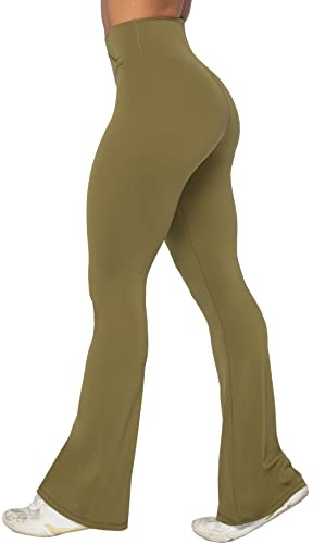 Sunzel Damen Yoga-Hose 50098 | Hohe Taille mit weichem, dehnbarem Stoff und einer breiten Beinöffnung für Yoga, Faulenzen und den Alltag.
