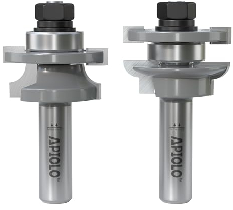 APIOLO Roundover Rail and Stile Router Bit 1/2 Zoll Schaft