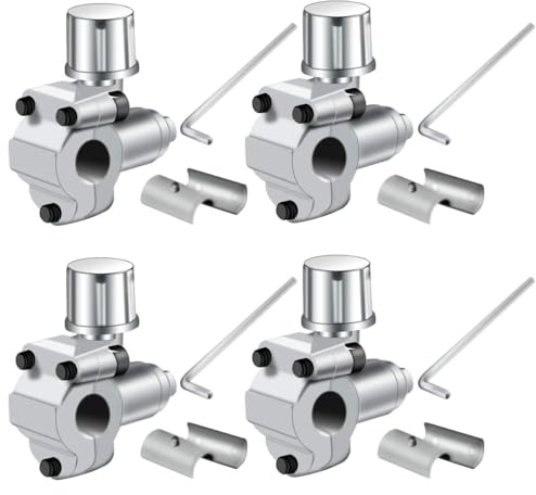 Greluma 4 Piezas Kits de válvulas de perforación BPV-31 Válvula de grifo para refrigerador compatible con manguera de tubo de diámetro exterior de 1/4, 5/16, 3/8 para aires acondicionados HVAC