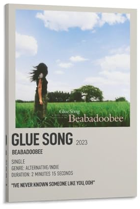 DAGUYS Sänger Beabadoobee Kleberlied Einzelposter Wandkunst Poster Drucke Heimdekoration Bild Leinwand Gemälde Poster 40 x 60 cm