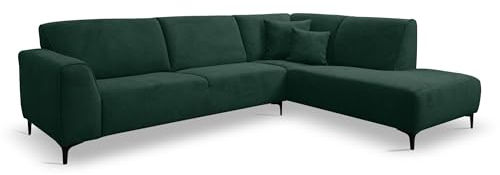 VENASI MÖBEL Ecksofa ohne Schlaffunktion Sofa L-Form Links/Rechts Eckcouch Couchgarnitur Couch (Grün, Rechts)