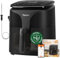 Tastee Ceramic Air Fryer, 8-in-1 Compact 5.5QT AirFryers, 450°F Digital Airfryer Dehydrator with Smart Probe, 24 Presets One-touch Cooking, In-app Recipes with Window, Dishwasher-safe &