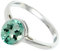 JEWELFORCE 925 Sterling Silber Aquamarin Lab Grown Edelstein Ring Herren Damen Steinbandring Alle Größen Ring Handgefertigter Schmuck JSR-1156AY_55 (17.5)