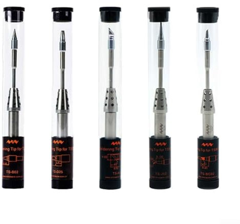 Lötspitzen-Ersatz-Set für TS80P inkl. TSB02 Spitzkopf und anderen wichtigen Spitzen (TS-D25)