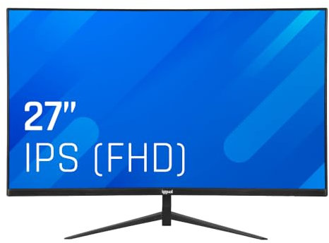 iggual – Monitor Full HD de 27 Pulgadas, Pantalla LED con Panel IPS, Monitor con Marco Ultra Fino 1920x1080, 75hz y Tiempo de Respuesta de 1ms, Conexión VGA Estándar y HDMI