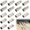 Satellite Cable Connectors, 16 Pcs TV Aerial Connector, F/T Plug Type Male to Female Coaxial Cable Connectors, RF Cabl e Coupling Adaptor for Compatible with Internet A/V Device