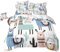 VOGIAY Alpaka Kaktus Bettwäsche 135x200, Cartoon Alpaka Bettwäsche Set für Teenager und Kinder, Bettbezug im Bohemian Stil mit 1 Kissenbezug,Weich und Bequem