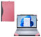 RUNMEIJIA Laptop Cover for Dell Latitude 5450 5440 5430 5420 5410 Series 14 inch 2021～2024 Notebook PC .2-in-1 Detachable PU Leather Notebook Sleeve (Pink)