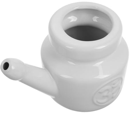 KOMBIUDA Nasenreiniger Aus Keramik Nasendusche Für Haushalt Nasenspülflasche Mit Topf Nasennebenhöhlenreiniger Zum Spülen Wiederverwendbares Werkzeug Für Nase