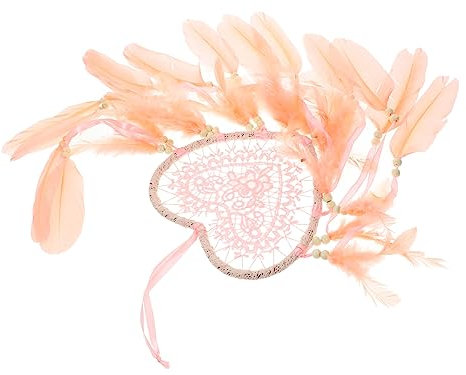 Warmhm in Herzform Wanddekoration Federkunst Zum Aufhängen Romantische Wohndekoration für Schlafzimmer Ms0185