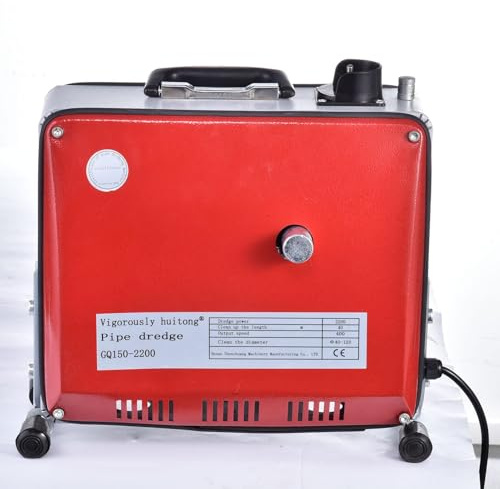 Elektrische Rohrreinigungsmaschine, Rohrreinigungsmaschine | Professionelle Abwasserschlange | Tragbare Kanalisationsreinigungsmaschine mit Schaufel