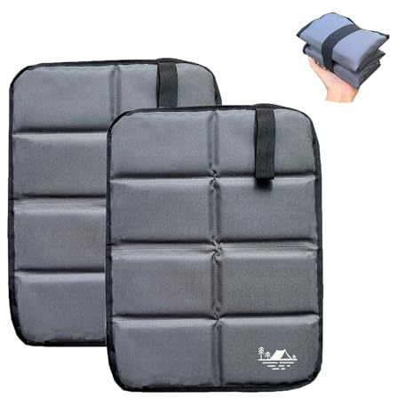 LUHIUMOYA Sitzkissen Outdoor， robust und langlebig, feuchtigkeits- und kältefest, geeignet für Wandern, Camping, Picknick, Sportplätze (grau)