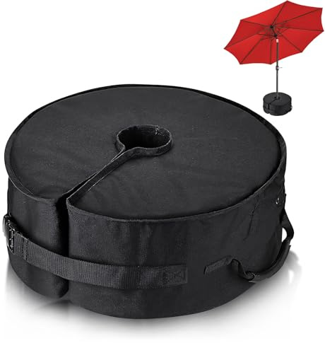 Schirmständer Sonnenschirm Sandsack Beschwerung, Sonnenschirmständer Befüllbar Schirmständer Schirmhalter Sonnenschirm Gewichte Sandsäcke zum Beschweren Schirmfußgewicht für Sonnenschirmen (A)