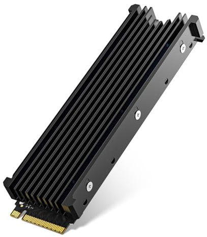 M.2 2280 NVMe SSD Heatsink for Samsung 990 Pro/ 990 EVO Plus/ 9100 Pro/ 970 EVO Plus/ 980 PRO/ 860 EVO, Cooler Heatsink for PC with Thermal Silicone pad, Black
