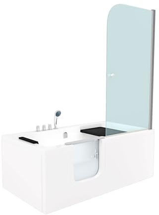 Seniorendusche und Sitzwanne Kombination Wanne mit Tür S15D-TH-L OHNE 2K Scheiben Versiegelung