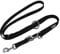 DDOXX Nylon Hundeleine - 2m, 3fach verstellbare Hundeleine für alle Hundegrößen - S (Schwarz)
