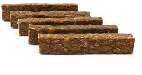 DOGBOSS 100% Natur Kauriegel, Hundeleckerli, gesunder Hundesnack, Rinderhaut mit Ente & Apfel, 5 Stück 22 cm