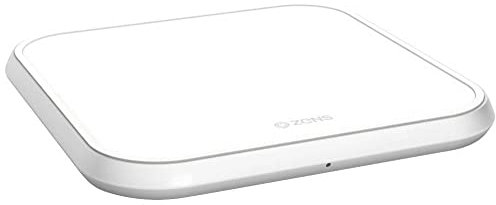 Zens QI wireless aluminum charger 10W, Supports Apple & Samsung Fast Charge, for iPhone 12/12 Pro Max/11/X/XR/XS/8 | QI Android Phone | AirPods 2/Pro, Dutch Design, Braided USB-C Cable + Adapter