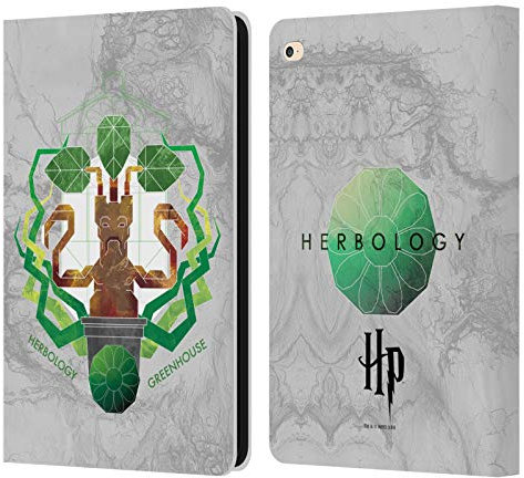 Head Case Designs Offizielle Harry Potter Herbology Deathly Hallows IV Leder-Wallet-Hülle Kompatibel mit Apple iPad Air 2 (2014)