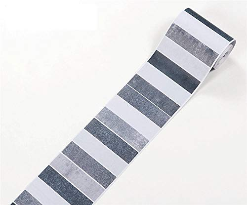 Tapetenbordüre, selbstklebend, gestreift, Retro-Stil, grau, für Badezimmer, Wohnzimmer, Küche, dick, wasserdicht, Vinyl, Wandverkleidung, Bordüren, Heimdekoration, Fliesen, 5 x 500 cm