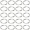 Uniclife 100 Pack Anneaux Porte Clé 15mm Mini Split Porte Clef avec Double Boucles Petits Anneaux en Métal Connecteurs Porte Cle pour Colliers Bracelets Boucles d'Oreilles Ornements