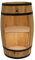 CREATIVE COOPER Holzfass Hausbar mit LED-Leuchten - Weinschrank im Retro Stil - Weinfass Bar - Weinregal Holzbar 80cm - Elegante Möbel, Wohnzimmer Deko - Fassbar Stehtisch und Flaschenständer (Eiche)