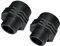 Aerzetix - C51979 - Set di 2 riduzioni per avvitare Maschio/Maschio - Filettatura 1 x1 1/2'' - in plastica - nippli ridotti con Raccordo filettato - PN 6 Bar