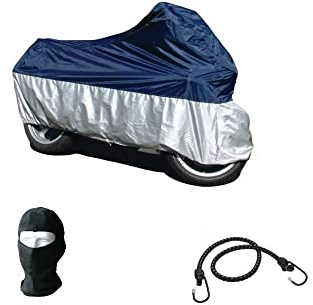Kompatibel mit BMW R 1150 GS Adventure 2002-2006 Wasserdichte Motorrad-Abdeckplane für Motorräder, Größe XL 246 x 105 x 127 cm, Regenschutz