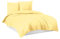 Mixibaby Bettwäsche Bettgarnitur Bettbezug Baumwolle 135x200 155x220 200x200 200x220, Größe:200 x 220 cm, Design Bettwäsche:Vanille Gelb Uni