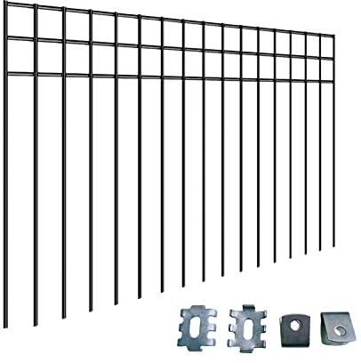 61 x 38,1 cm Absperrzaun, kein Graben von Tieren, 10 Stück Graben Schutzzaun mit 3,8 cm Spitzenabstand, Hunde/Kaninchen/Erdtierzaun, verzinkter Garten-Metallzaun