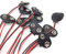 Hailege 10pcs 9V Batterieklemmen 9 Volt T-Typ Snap-on Batterieschnalle Leder Snap On Batteriestecker Kabel 15cm (T-Typ)