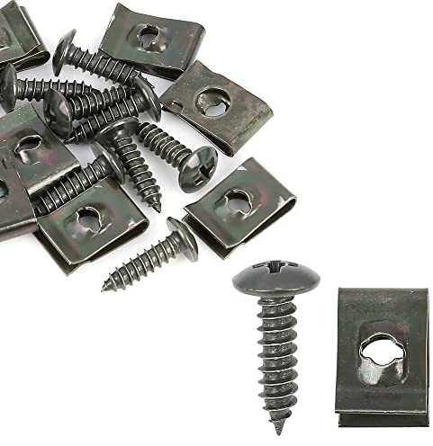A ABSOPRO Automobile Fermi 4.2x16mm U Clip Vite Metallo military Verde (10Set)