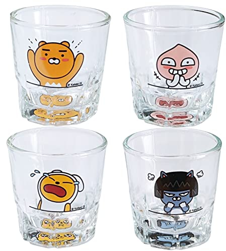 KaKao Joy, Anger, Sorrow, Soju Schnapsglas 4er Set
