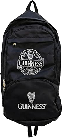 Guinness Faltbarer Rucksack – St. Jamses Gate-Design, Schwarz , One size