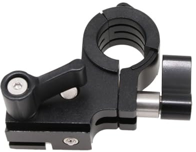 HangTon Soporte de abrazadera de varilla de 15 mm y 19 mm para montaje de motor de lente ARRI Hi-5, cforce mini RF, cmotion cPRO, CLM-5, WCU-4, color negro