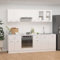 CIADAZ 8-tlg. Küchenzeile, Küchenschrank, Einbauküche, Unterschrank Küche, Kitchen Cabinet Unit, Singleküche, Kitchen Cabinets, Hochglanz-Weiß Holzwerkstoff