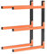 Portalegna da ardere, Appeso a parete Stile retrò americano Accessori for caminetti domestici Arte del ferro Sicurezza Pieghevole Supporto for supporto for legna da ardere Cestini Portalegna(2 pcs)