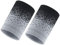Sport Wristbands Absorbierende Schweißbänder Nylon Sport Wristbands Gelenkband Schweißband Armband Weiche verdickte für Tennis Basketball Gymnastik Fußball Leichtathletik Sports (Schwarz Grau)