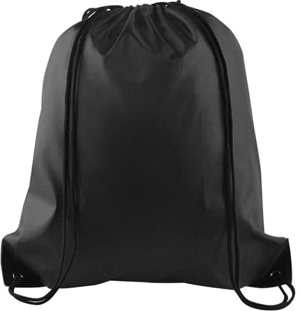 PLULON Sac à dos avec cordon de serrage en vrac pour yoga, voyage, sport de plein air, Noir , 34cm*40cm/13.4*15.7