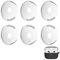 [3 Paar] Premium Silikon-Ersatz-Ohrstöpsel für Airpods 4, Kompatibel mit Ladehülle, Verschiedene Größen für Perfekten Sitz, Verbesserte Klangqualität, Langlebig und Komfortabel (Weiß)