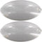 FIND A SPARE 2-Pack Cooker Hood Light Diffuser Lens Covers – Oval Replacement Plates (100mm x 52mm)