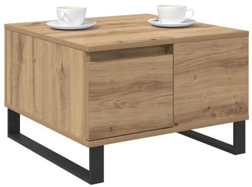 vidaXL Couchtisch Artisan-Eiche 55 x 55 x 36,5 cm Holzwerkstoff